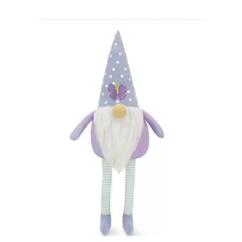 New! Springime Easter Decorative Shelf Gnome with Butterfly!